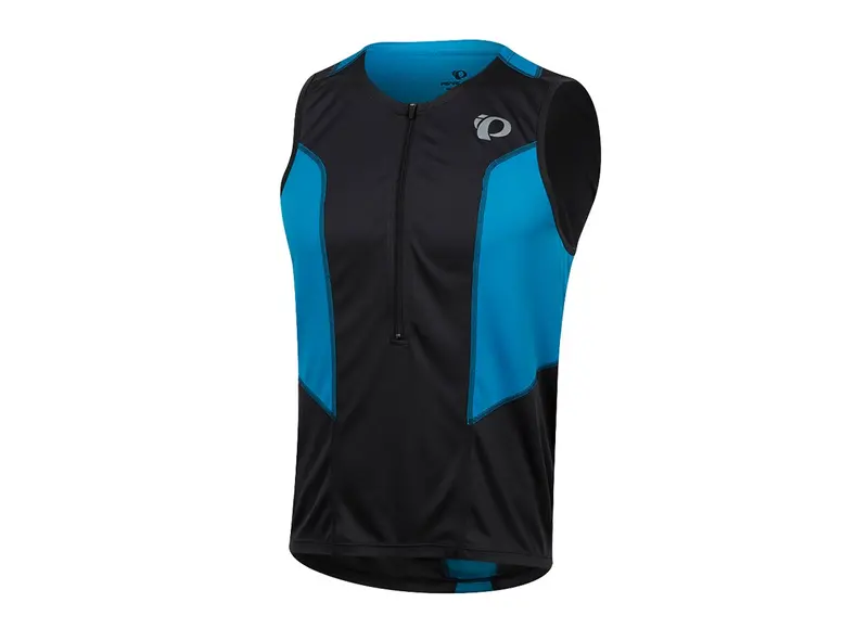 Pearl Izumi Select Pursuit Tri Sleeveless Jersey - Black-Atomic Blue 1