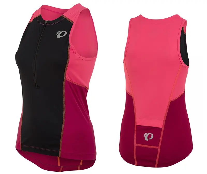 Pearl Izumi Select Pursuit Tri Sleeveless Jersey - Womens - Black-Cerise 1