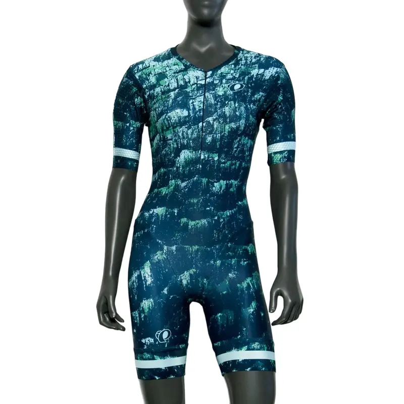 Pearl Izumi Team Octane Tri Suit - Womens - Navy-Beach Glass Divide 1