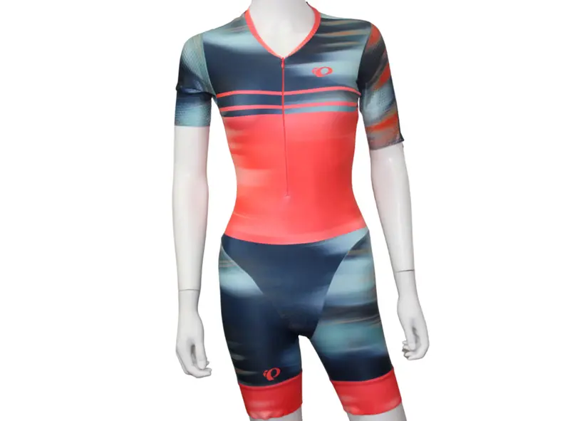 Pearl Izumi Team Octane Tri Suit - Womens - Navy-Screaming Red Cirrus 1