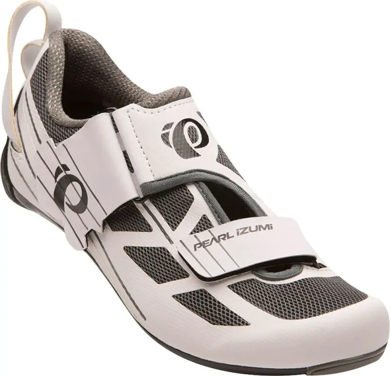 Pearl Izumi Tri Fly Select V6 Tri Shoe - Womens - White-Shadow Gray 1