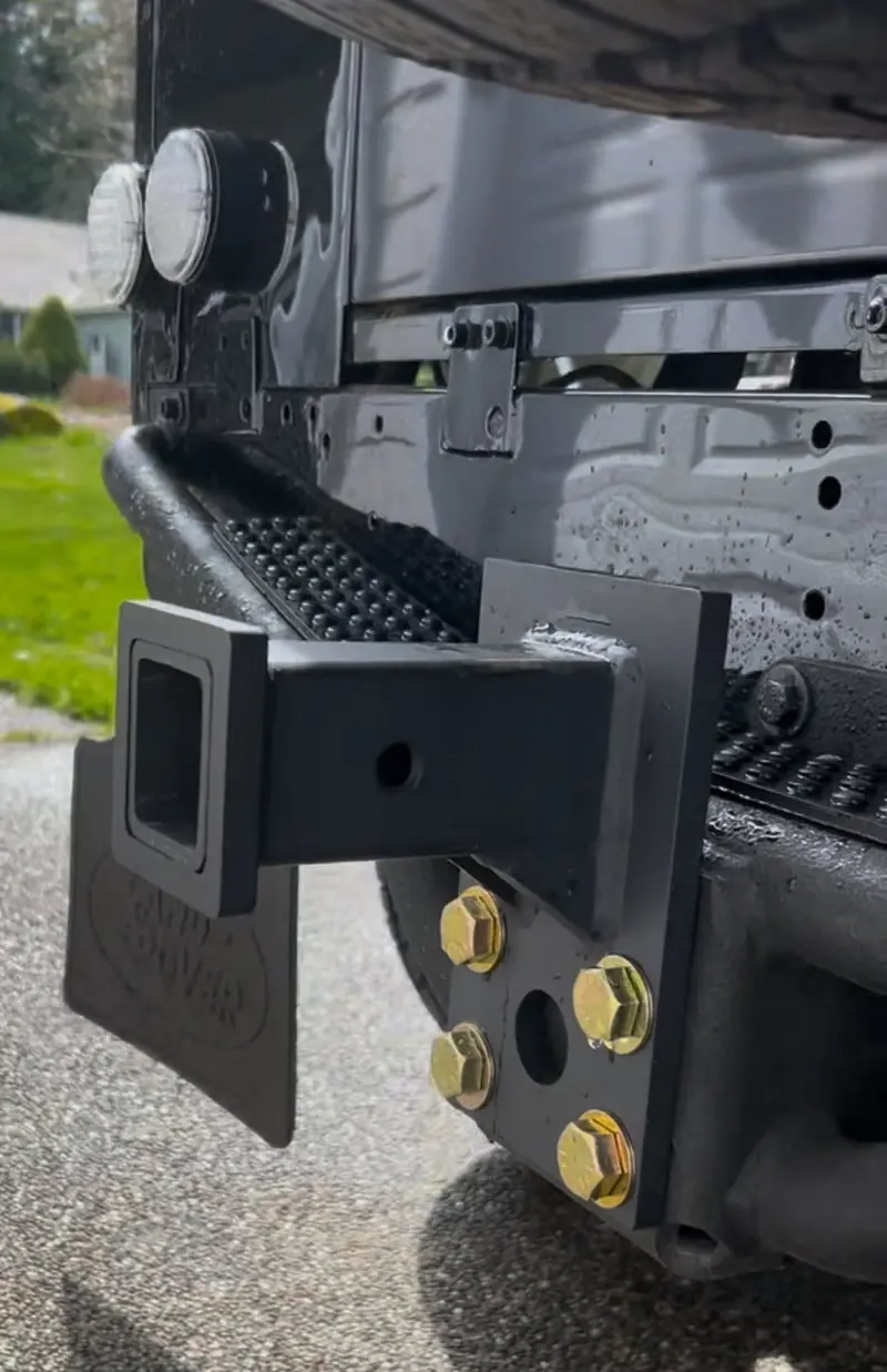 Pinball Hitch For Land Rover Defender Nas Bumper (Includes Mounting Hardware) Two Inch Receiver 1