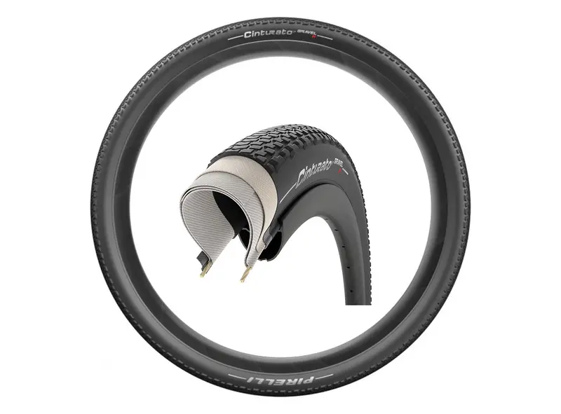 Pirelli Cinturato Gravel H 700C Cyclocross Tire - Black 1