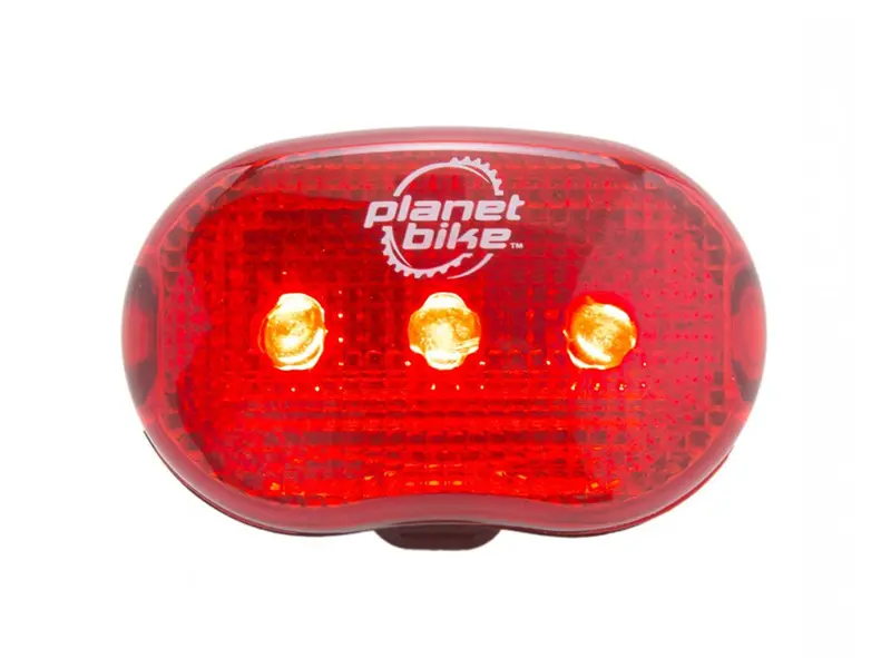 Planet Bike Blinky 3 Rear Light With Batteries - Red-Black 1
