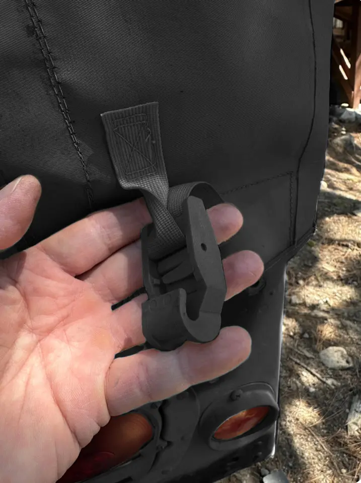 Plastic Hook C For Military Canvas Tan, Black Or White 3