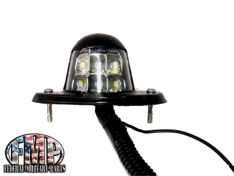 Plug & Play Prewired Lg License Plate Light 24V Led Fits Military Humvee M998 Hmmwv 1