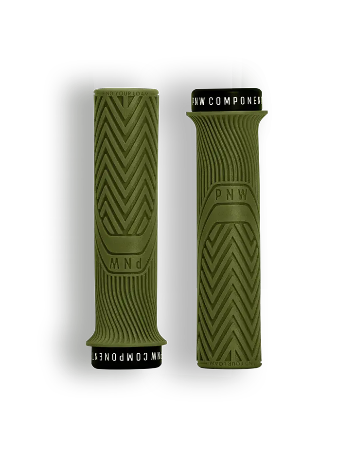 Pnw Loam Mtb Lock-On Grips - Moss Green 1