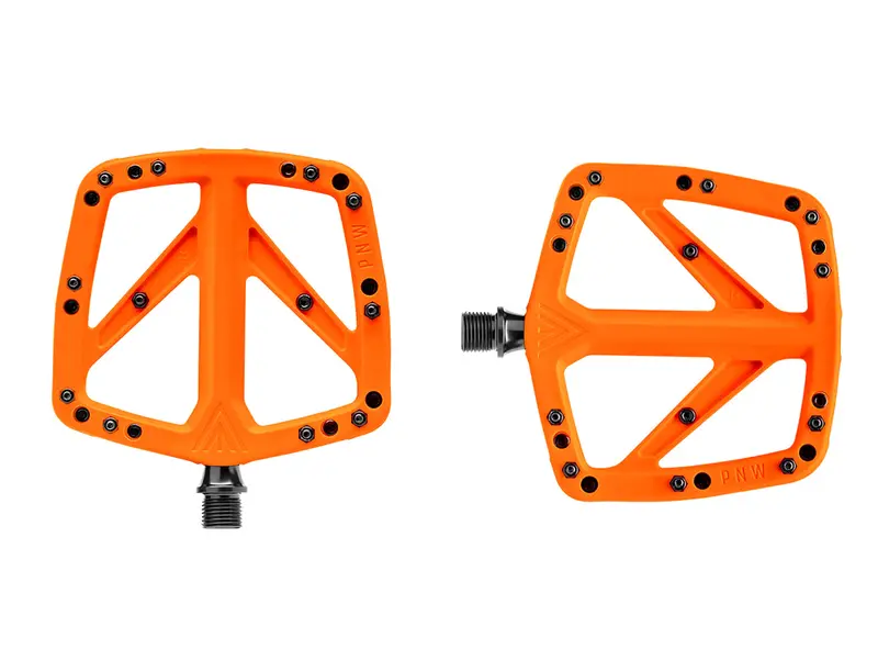 Pnw Range Composite Flat Pedal - Safey Orange 1