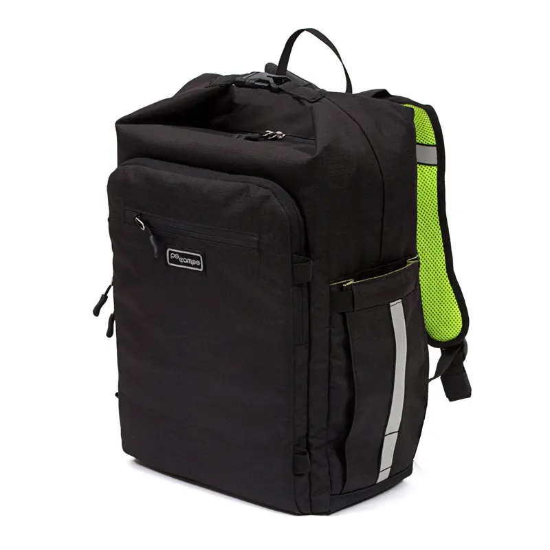 Po Campo Bedford Backpack Pannier - Black Ripstop 1