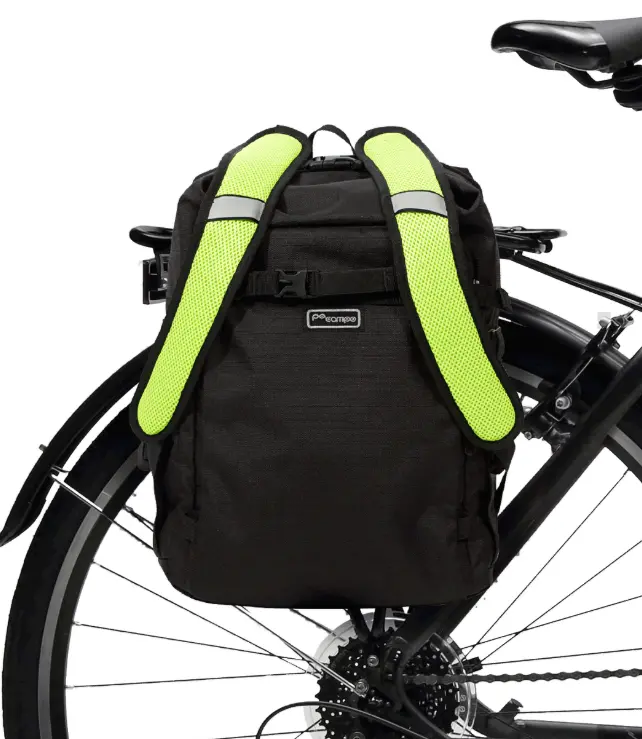 Po Campo Bedford Backpack Pannier - Black Ripstop 2