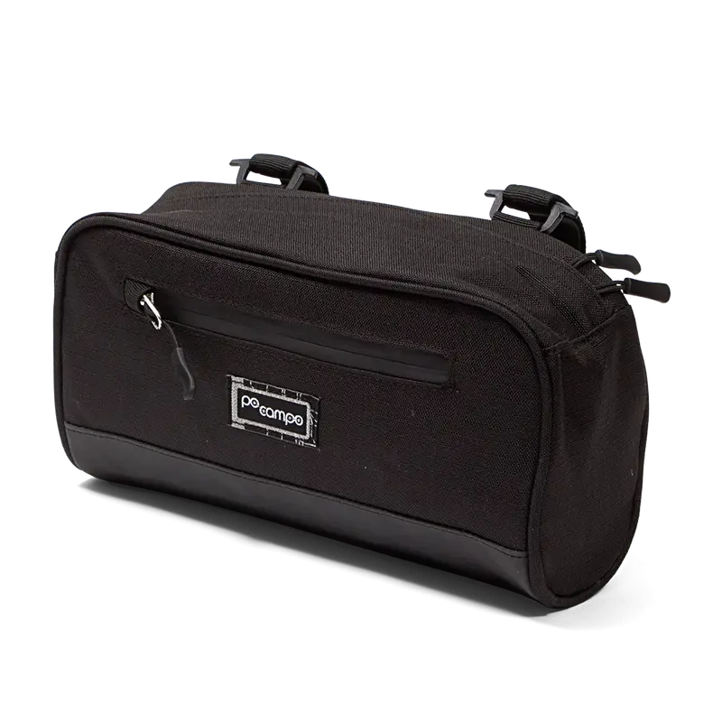 Po Campo Domino Handlebar Bag - Black Ripstop 1