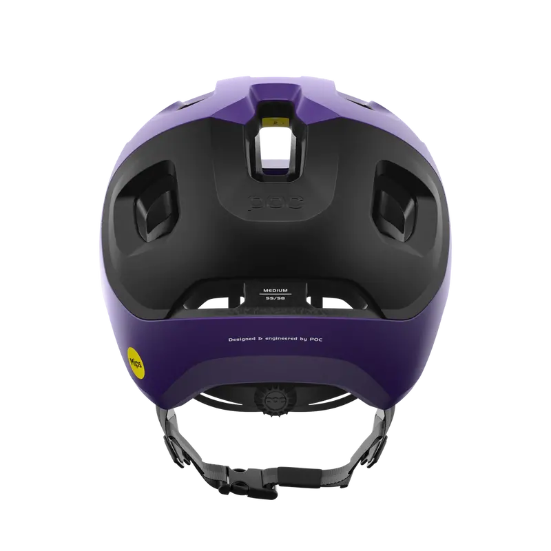 Poc Axion Race Mips Mtb Helmet - Sapphire Purple-Uranium Black Metallic-Matt 4