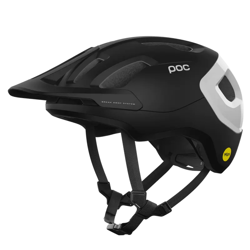 Poc Axion Race Mips Mtb Helmet - Uranium Black Matt-Hydrogen White 1