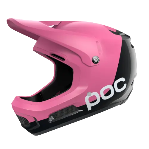 Poc Coron Air Mips Full Face Helmet - Actinium Pink-Uranium Black Matt 1