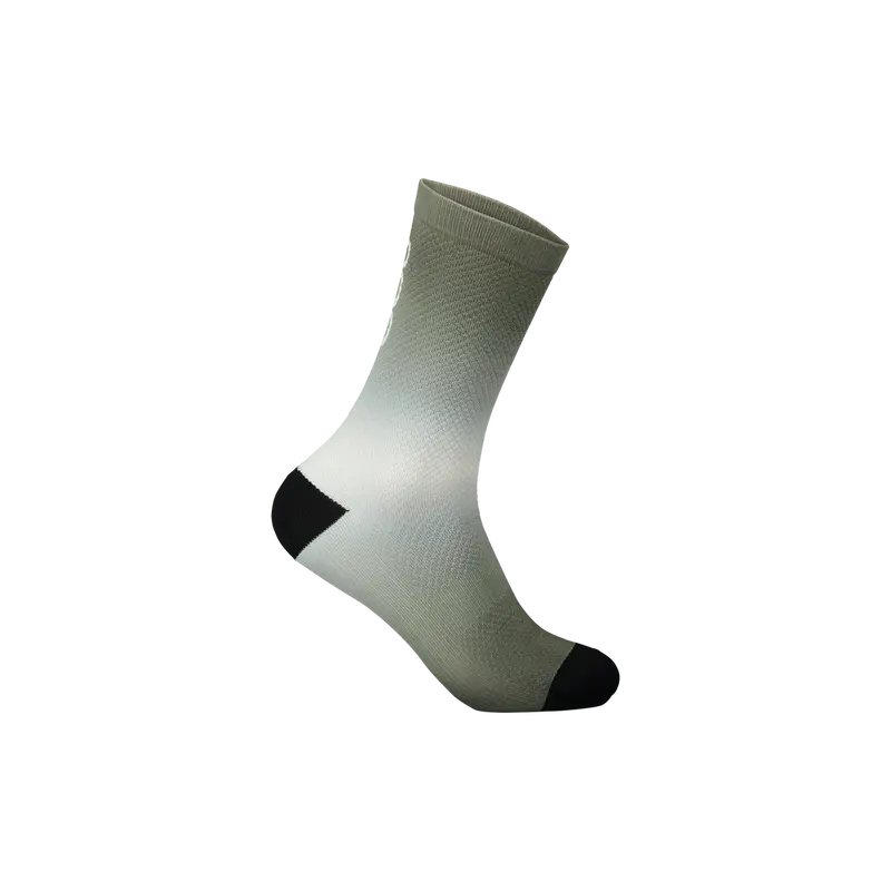 Poc Essential Long Print Sock - Gradient Epidote Green 1