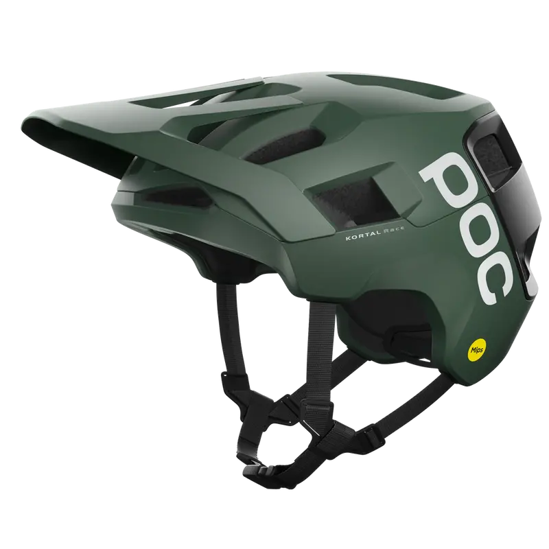 Poc Kortal Race Mips Mtb Helmet - Epidote Green-Uranium Black Metallic-Matt 1