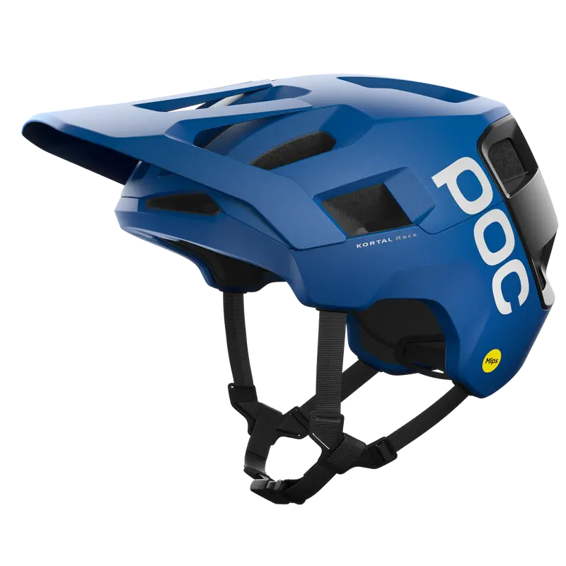 Poc Kortal Race Mips Mtb Helmet - Opal Blue-Uranium Black Metallic-Matt 1