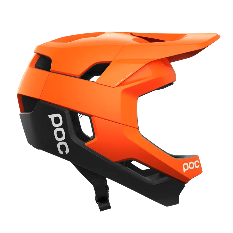 Poc Otocon Race Mips Full Face Helmet - Fluorescent Orange Avip-Uranium Black Matt 2