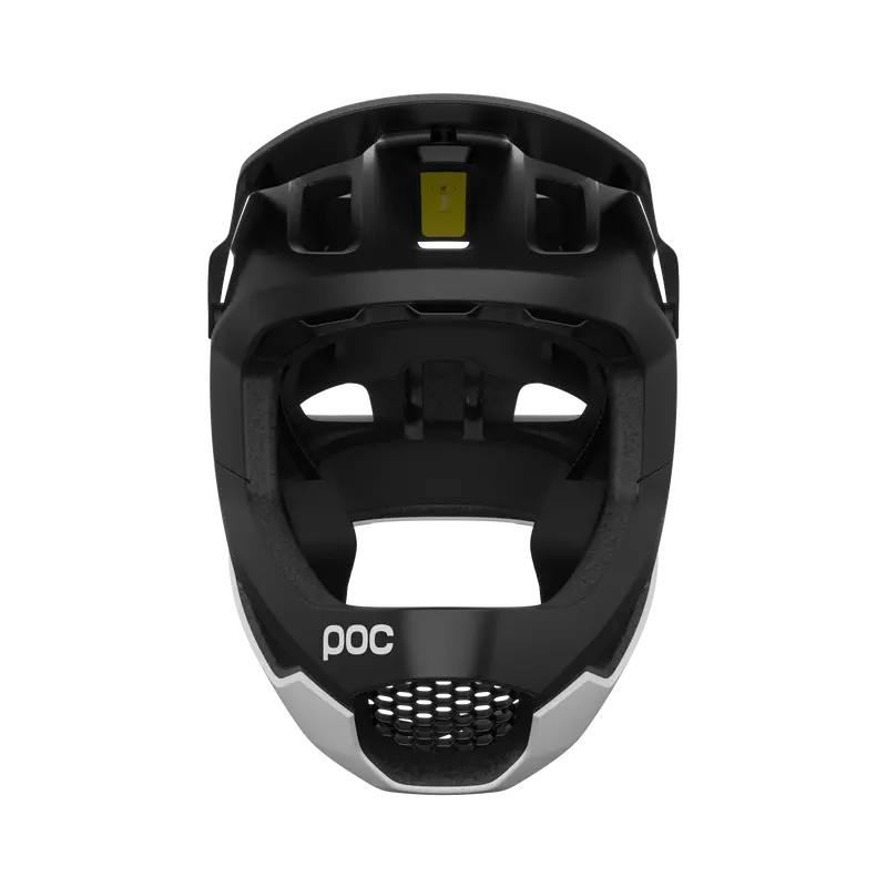 Poc Otocon Race Mips Full Face Helmet - Uranium Black-Hydrogen White Matt 2