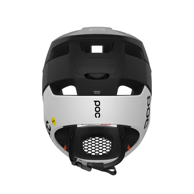 Poc Otocon Race Mips Full Face Helmet - Uranium Black-Hydrogen White Matt 4