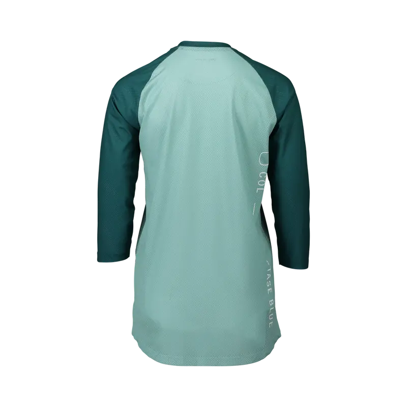 Poc Pure 3/4 Sleeve Mtb Jersey - Womens - Light Dioptase Blue-Dioptase Blue 2