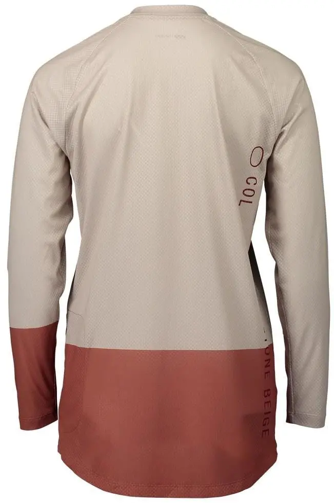 Poc Pure Long Sleeve Mtb Jersey - Womens - Light Sandstone Beige-Himalayan Salt 2