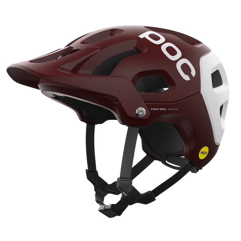 Poc Tectal Race Mips Mtb Helmet - Garnet Red-Hydrogen White Matt 1