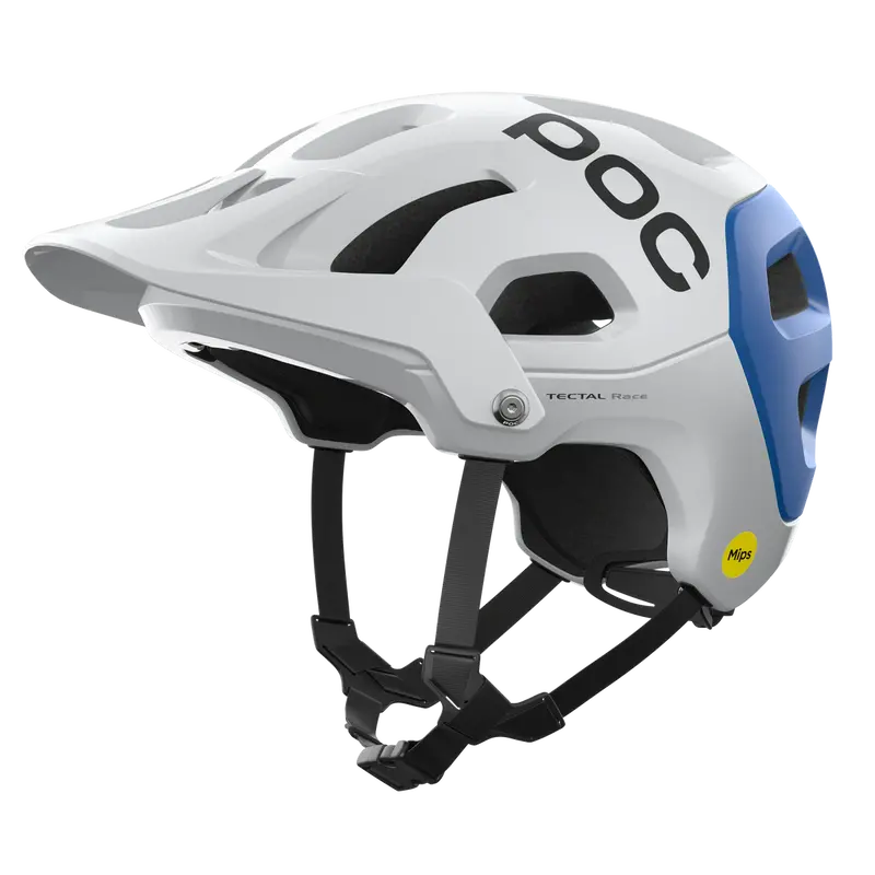 Poc Tectal Race Mips Mtb Helmet - Hydrogen White-Opal Blue Metallic-Matt 1