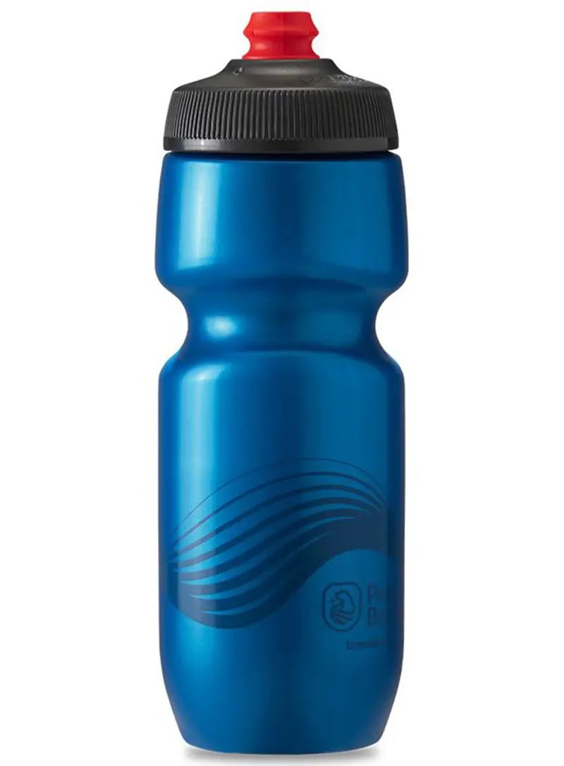 Polar Bottle Breakaway Wave Water Bottle - 24Oz - Deep Blue-Charcoal 1