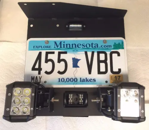 Premium Plug And Play Humvee Rear License Plate Holder Bracket Frame - No Drilling To Install - M998 Hmmwv 2