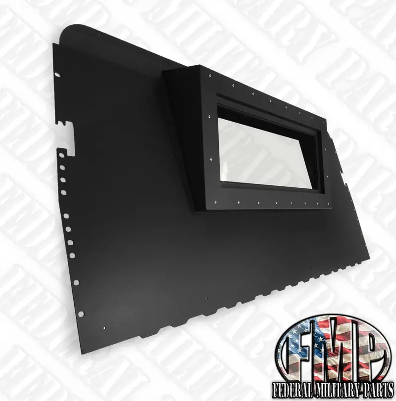 Premium Rear Curtain 2-Man Curtain - Rear Curtain Replace Canvas With Steel Fits Humvee M998 Hmmwv 5