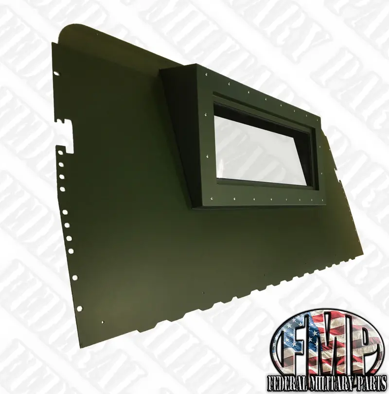 Premium Rear Curtain 2-Man Curtain - Rear Curtain Replace Canvas With Steel Fits Humvee M998 Hmmwv 6