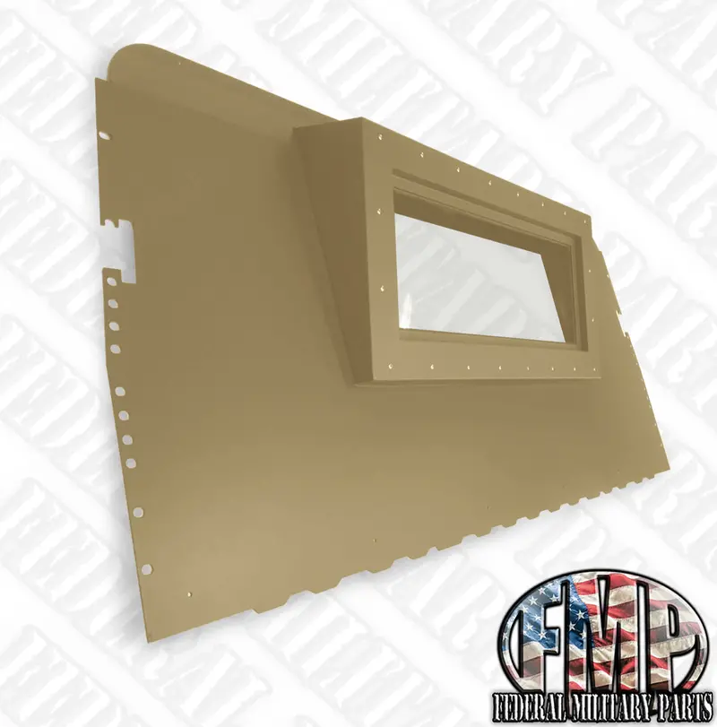 Premium Rear Curtain 2-Man Curtain - Rear Curtain Replace Canvas With Steel Fits Humvee M998 Hmmwv 7