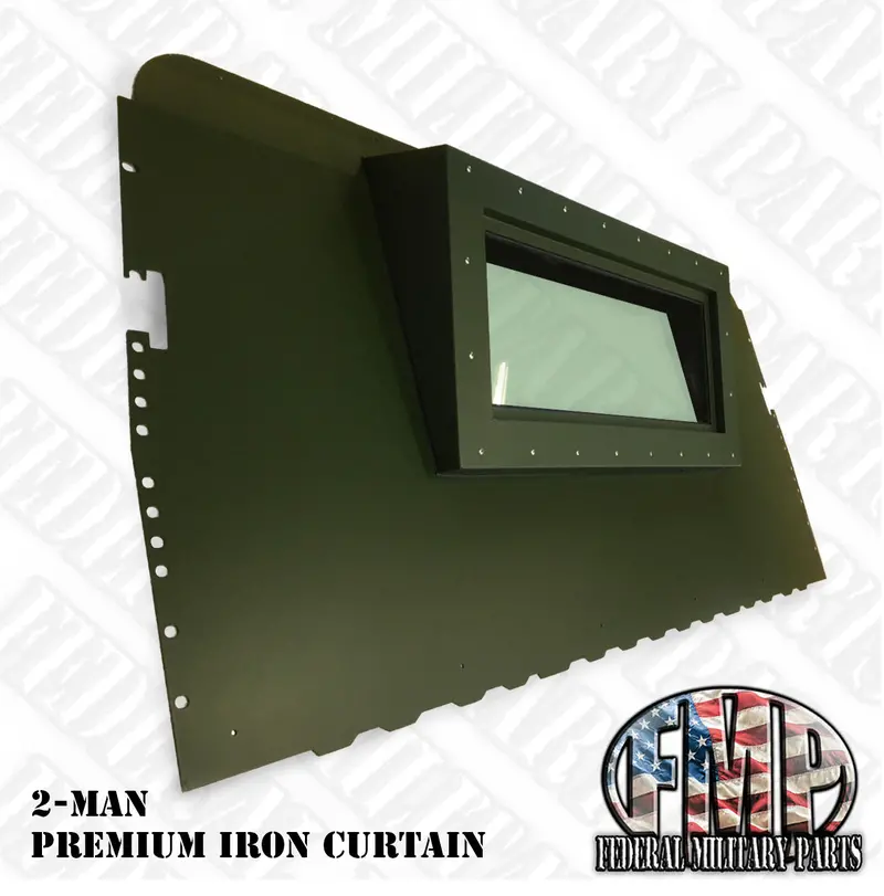 Premium Rear Curtain 2-Man Curtain - Rear Curtain Replace Canvas With Steel Fits Humvee M998 Hmmwv 7