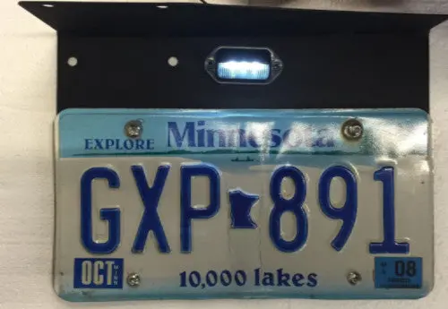 Prewired Rear License Plate Holder Bracket Frame - Plug And Play - No Drilling To Install - Fits Humvee M998 Hmmwv 1
