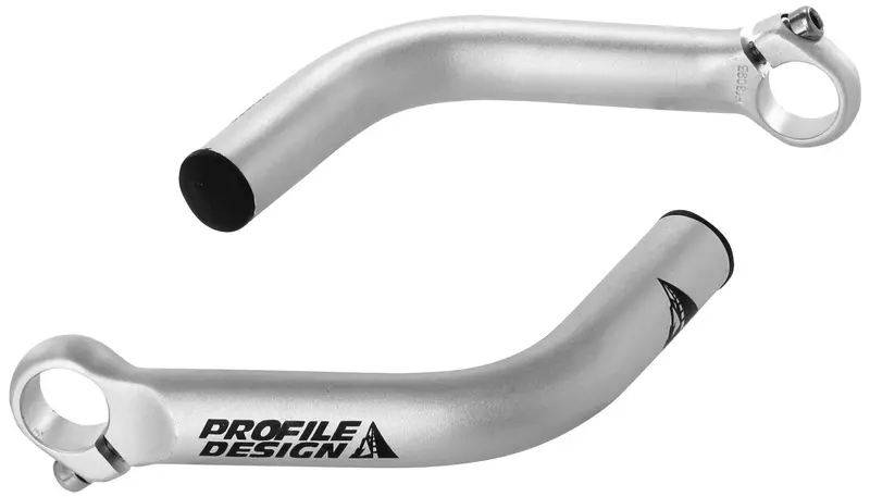 Profile Design Boxer Bar Ends - Silver 1