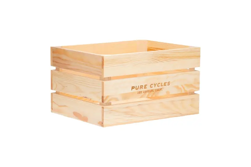 Pure Cycles Wooden City Crate - Natural Pine 1