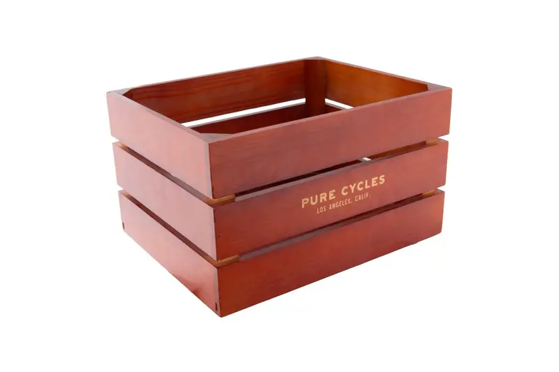 Pure Cycles Wooden City Crate - Rich Cedar 1