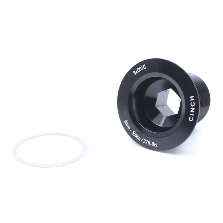 Race Face Cinch Non Drive Side M18 Crank Bolt And Washer - Gloss Black 1
