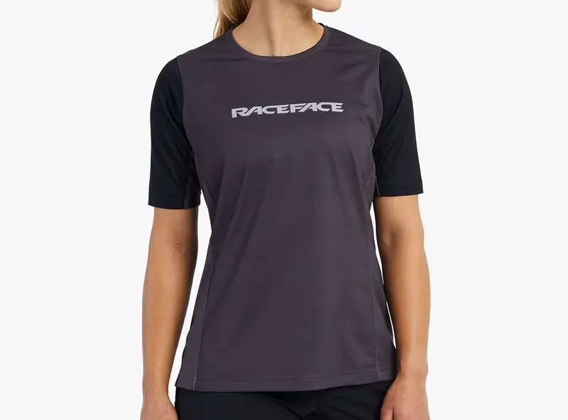 Race Face Indy Short Sleeve Mtb Jersey - Womens - Charcoal 1
