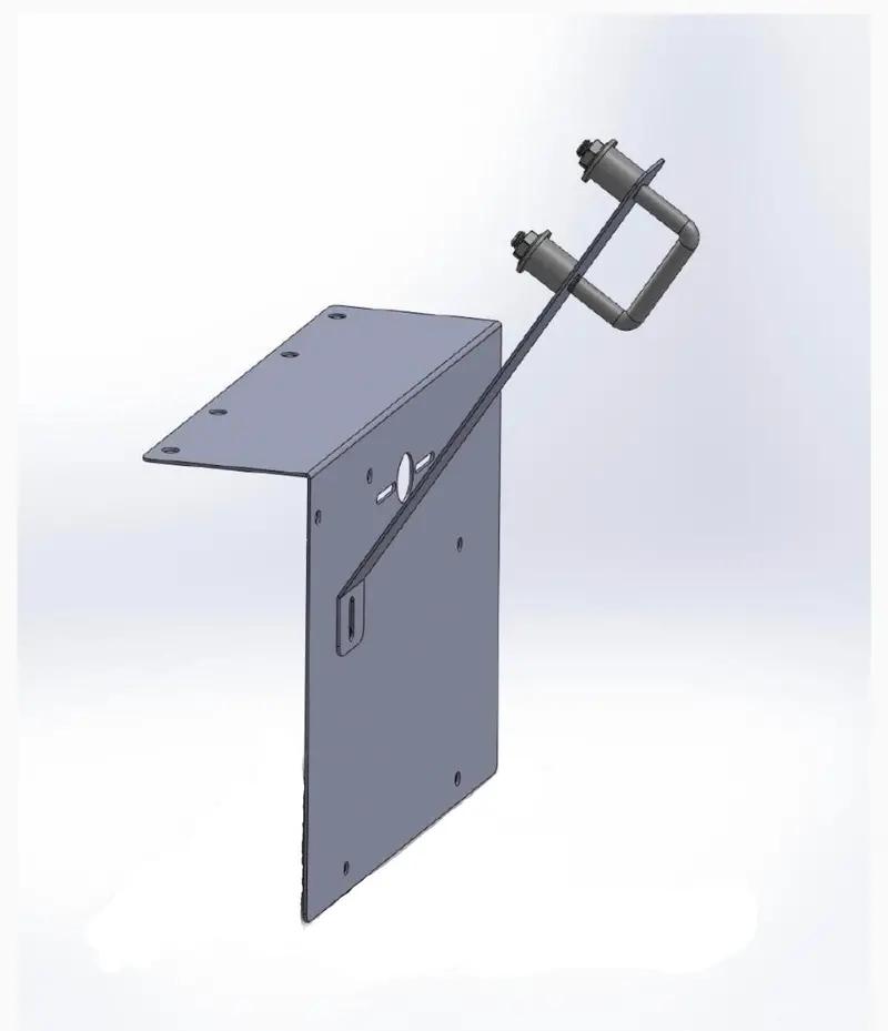 Reinforcement Arm And Hardware Kit For Premium License Plate Bracket 1