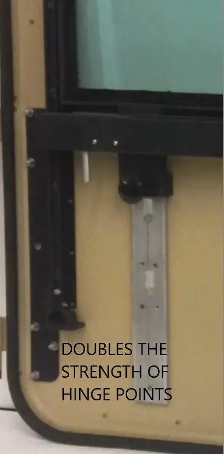 Reinforcement Plate - Full Length Hinge Backing Plate - For Humvee Hard Door X-Doors - 1, 2 Or 4 Pack 1