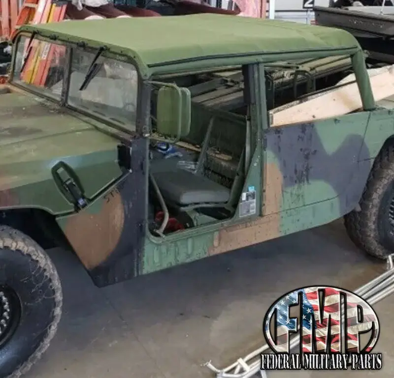 Removable Canvas Soft Top For Military Humvee 2-Door Or 4-Door In Black, Tan Or Green 1