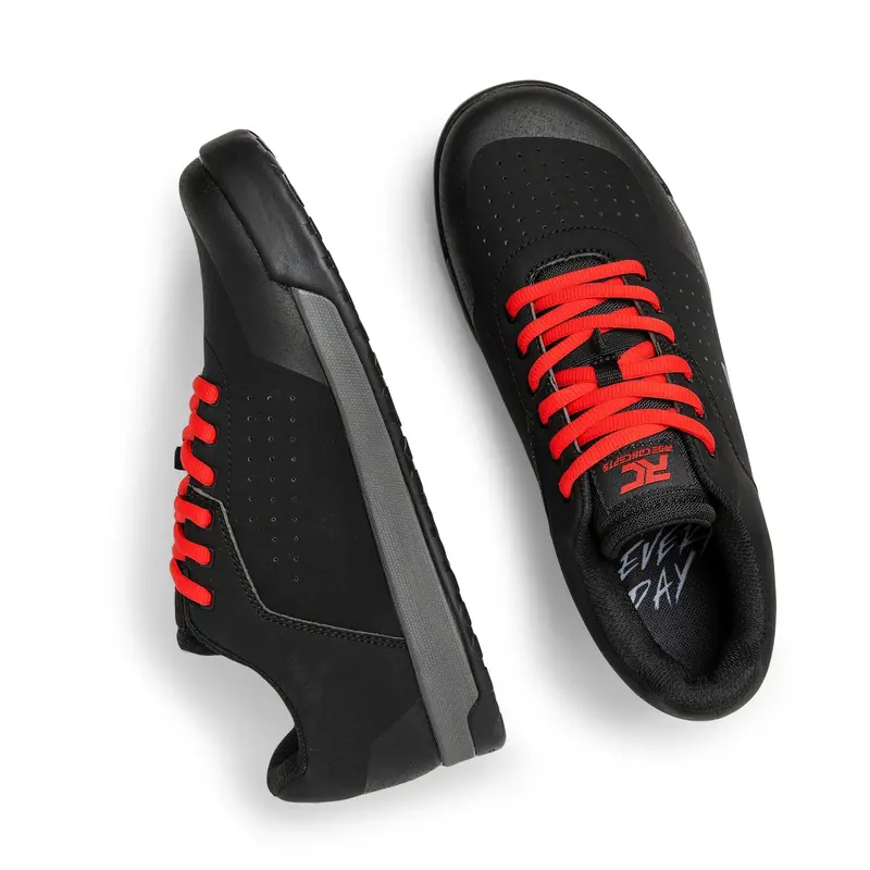 Ride Concepts Hellion Flat Pedal Mtb Shoe - Black-Red - 2022 4