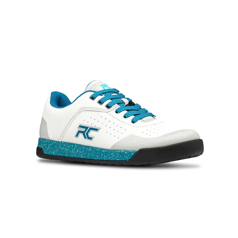 Ride Concepts Hellion Flat Pedal Mtb Shoe - Womens - Gray-Tahoe Blue - 2022 1
