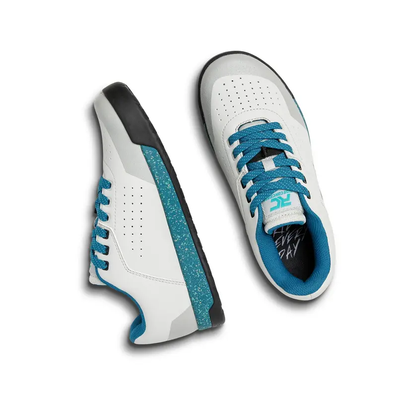 Ride Concepts Hellion Flat Pedal Mtb Shoe - Womens - Gray-Tahoe Blue - 2022 4