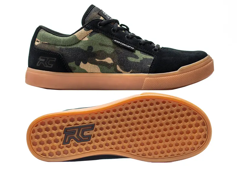 Ride Concepts Vice Flat Pedal Shoes - Camo-Black 1