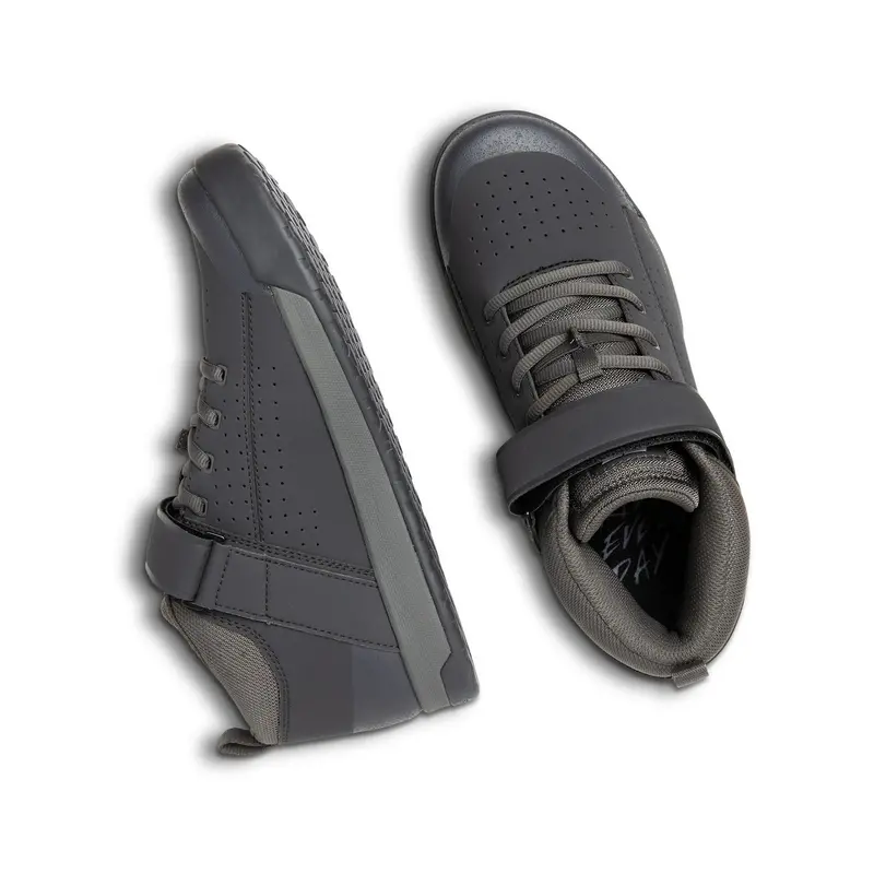 Ride Concepts Wildcat Mid-Top Flat Pedal Mtb Shoe - Black-Charcoal - 2022 4