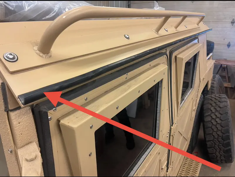 Roof Drip Edge Fits Military Humvee Metal Or Canvas Roof 2