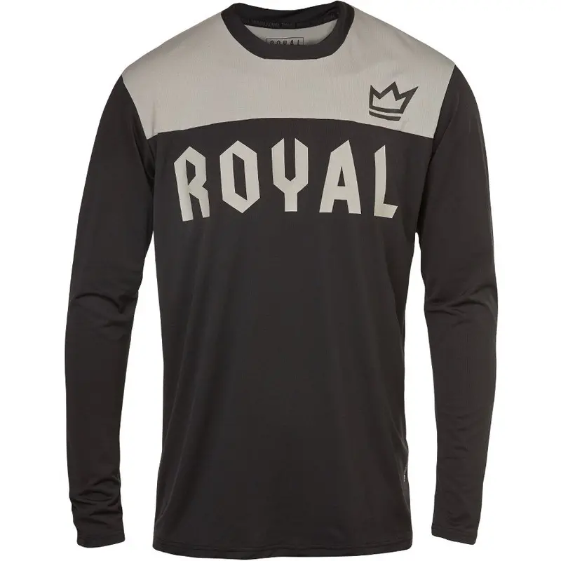 Royal Apex Long Sleeve Mtb Jersey - Black-Gray - 2021 1